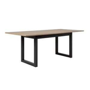 TABLE À MANGER SEULE Table à manger extensible - Décor chêne sonoma et anthracite - 160-200 cm - DENVER