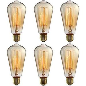AMPOULE - LED Brave-Ampoule LED Edison E27 6 pack Ampoule Edison
