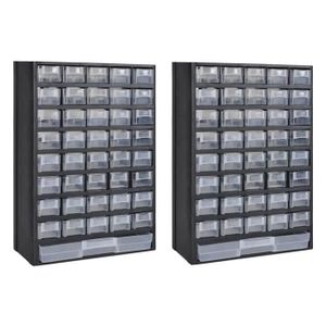 Regisi Boite A Outils De Rangement Casier De Rangement Avec 41 Tiroirs Plastique 2 Pcs Achat Vente Bac De Rangement Outils Regisi Boite A Outils De Cdiscount