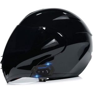 CASQUE MOTO SCOOTER Casque Modulable Bluetooth Moto Flip-Up Helmet Casques Motocross Modular Integral Helmet DOT-ECE Homologué Full Face Motorcycle He