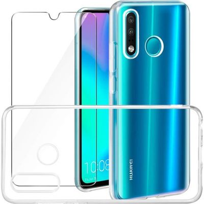 AICEK Coque Huawei P10 Lite, Noir Silicone Coque pour P10 Lite Housse