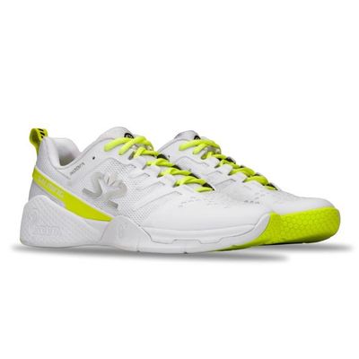 Chaussures de handball femme Salming Kobra 3 Blanc jaune fluo Indoor Cdiscount Sport