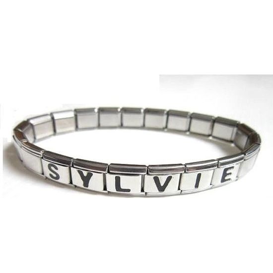 Bracelet Italien Personnalisable Prenom Ajustable Achat Vente Bracelet Gourmette Bracelet Italien Personnali Cdiscount