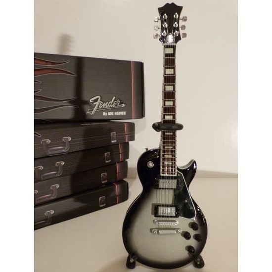 Guitare Miniature Les Paul Gold - Réplique De Collection 25cm - Modèle 1957 Avec Support - Non Jouable