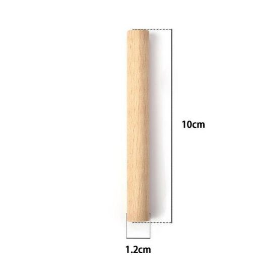 Mxzzand Goujons En Bois M6 Lot De 50 Tiges De Goujons En Bois Cannelées