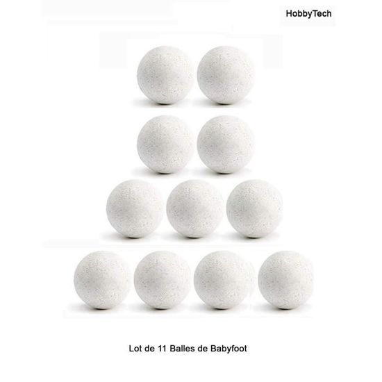Balle de BabyFoot Blanche - Balle Blanche traditionnelle pour Baby-Foot de café