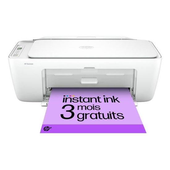 Imprimante Multifonction Jet d'Encre Couleur HP DeskJet 2810e avec 3 Mois d'Instant Ink