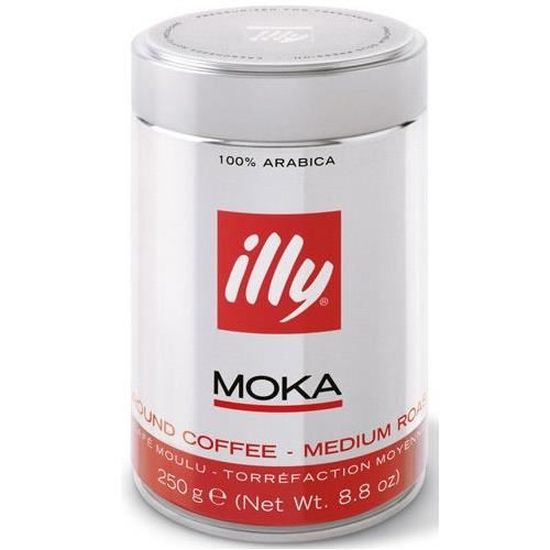 250g café moulu Moka 100% arabica - Café Illy