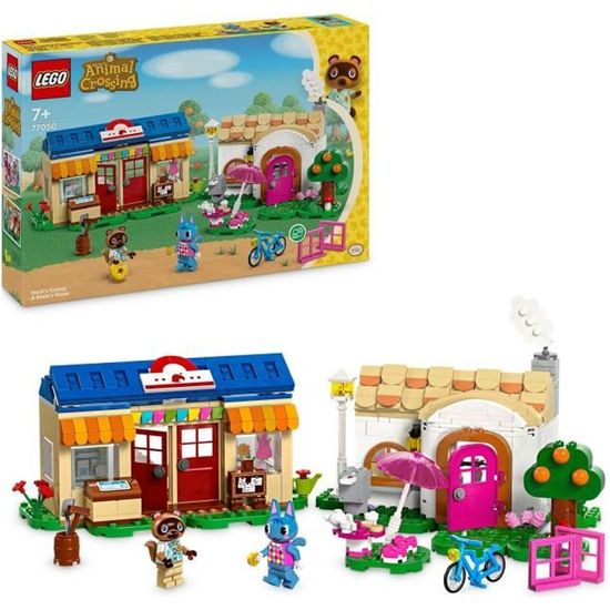 LEGO Animal Crossing 77050 Boutique Nook et Maison de Rosie, Set de Construction Créatif