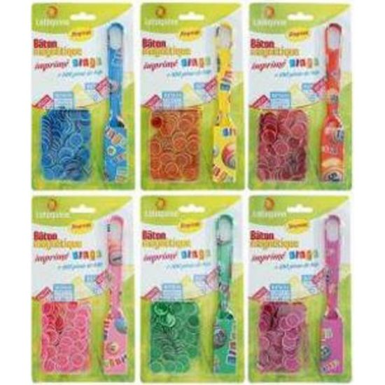 Kit Magnétique Bingo – Bâton Magnétique + 100 Jetons 19 Mm – Jeu De Loto Éducatif Pour Enfants Et Soirées En Famille