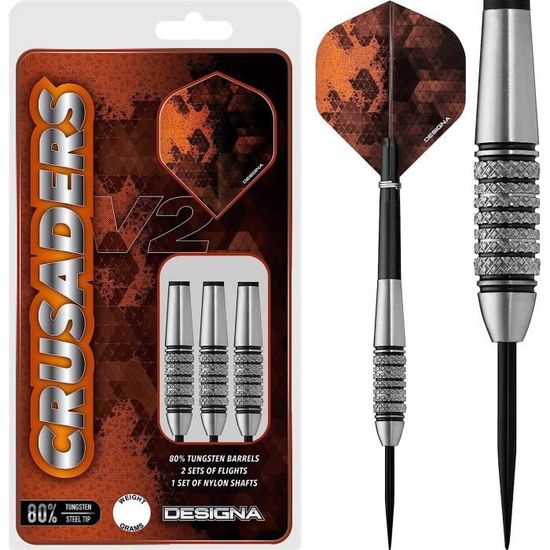 Fléchettes à Pointe En Acier Shot Darts Birds Of Prey Falcon, 23 G
