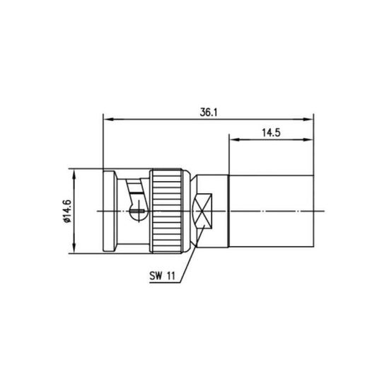 Coax Bnc Connecteur De Cable Rg213 U 50 Ohm Prix Pas Cher Cdiscount
