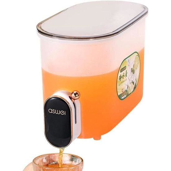 Distributeur De Boisson 6L Avec Robinet Et Filtration - Idéal Réfrigérateur Blanc