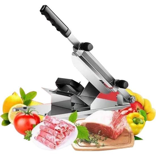 Trancheuse À Viande Congelée Manuelle, Coupe-Légumes Avec Récipient, Trancheuse À Viande En