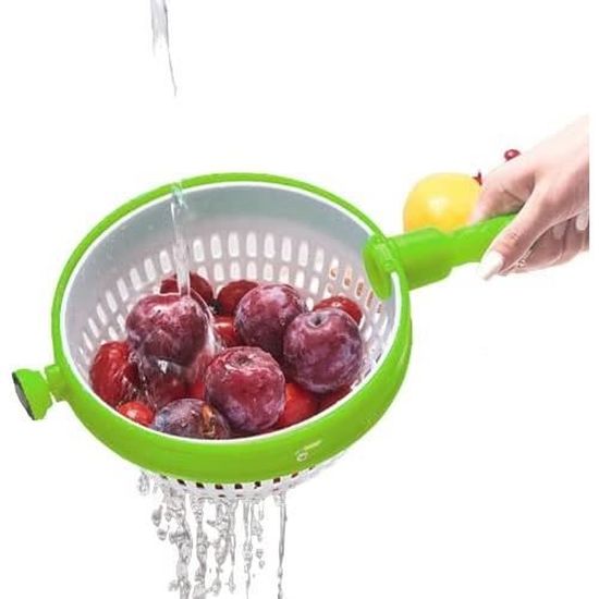 Lot De 2 Passoires Fruits Rotatives - Égouttoir Tournant Pour Légumes, Baies Et Tomates