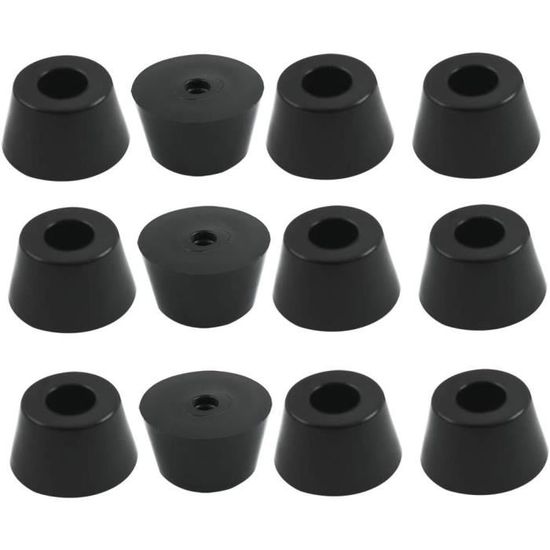 Pieds En Caoutchouc Uxcell – D50 X H30 Mm – Lot De 4 – Noirs