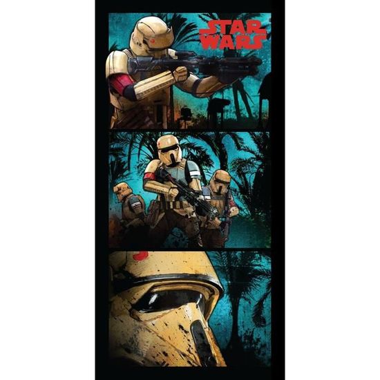Star Wars Affiche D'Accroche - Serviette De Plage - 71X147 Cm - 100