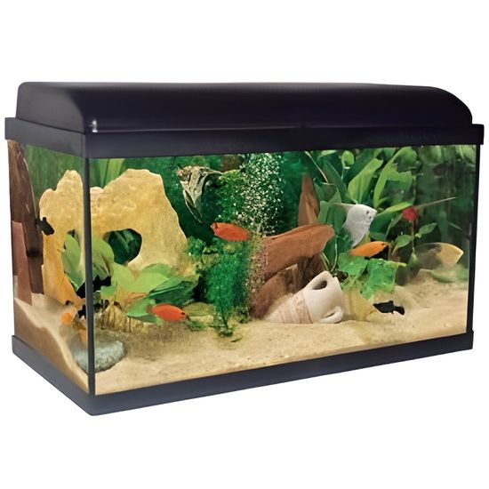 Aquarium noir Aquadream Zolux Modèle 60 Contena… Cdiscount Animalerie