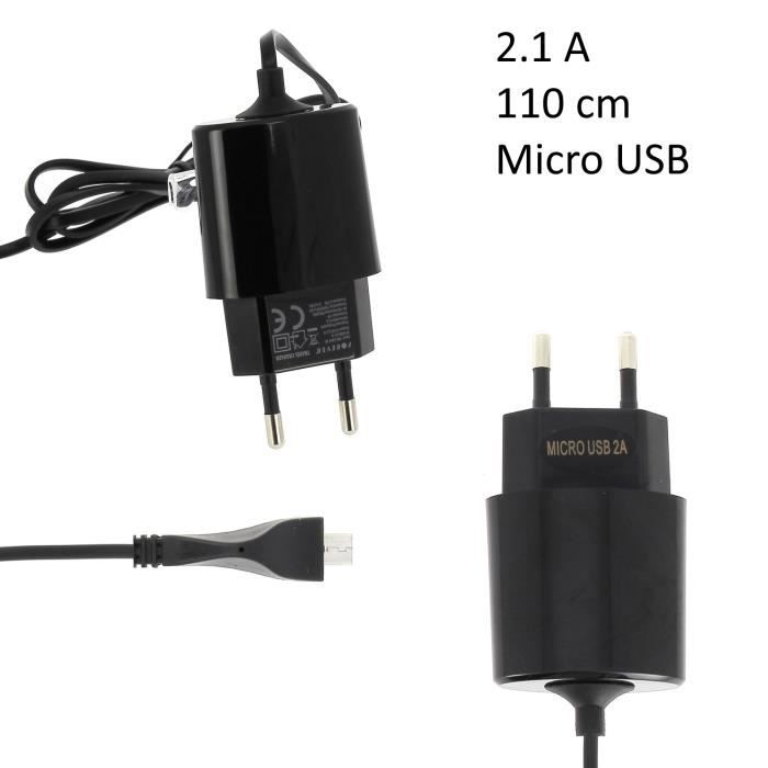 Pour SAMSUNG Galaxy GRAND 2 / PRIME : Chargeur Puissant 2 Ampères Micro Usb