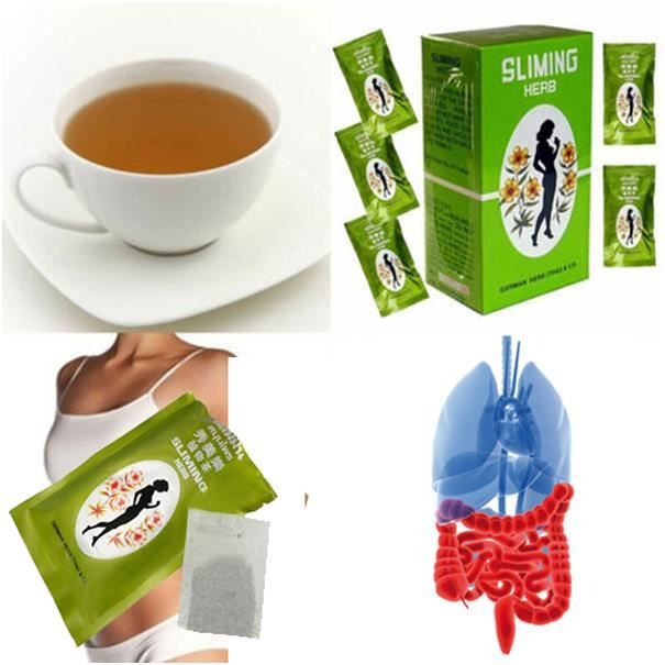 Thé Laxatif aux Herbes x 50 sachets - Régime - Sans Séné - Produit de Thailande