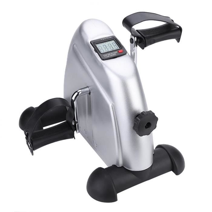 Mini Vélo d'Appartement à Pédale pour Entraîner Bras Jambes Pédalier Vélo d'Exercice Cardio Digital