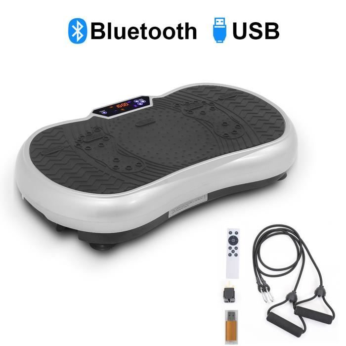 ISE Plateforme vibrante oscillante -5 programmes -LCD -Haut-parleurs Bluetooth,Pour Fitness Appareil d'EntraînementSY-328-BS