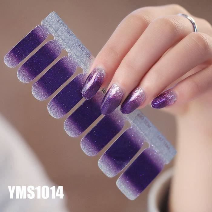 16 bandes de vernis à ongles scintillants à la mode YMS1014