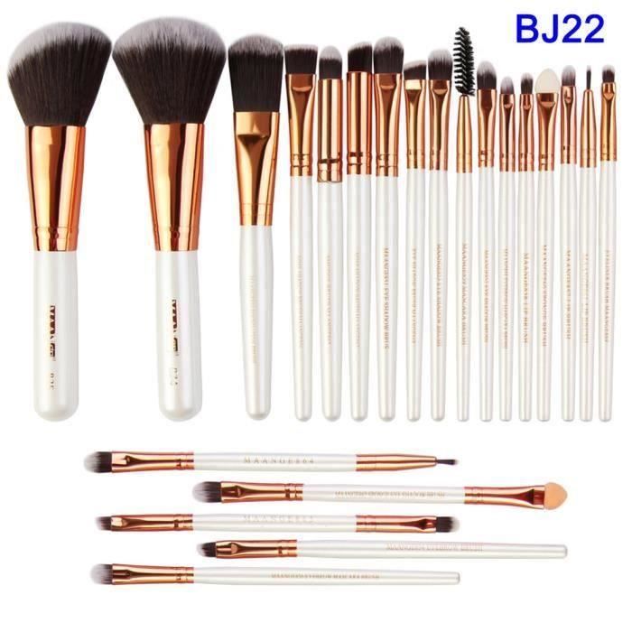 22 PCS Ensemble de pinceaux de maquillage Kit complet de cosmétiques pour les yeux - BJ22
