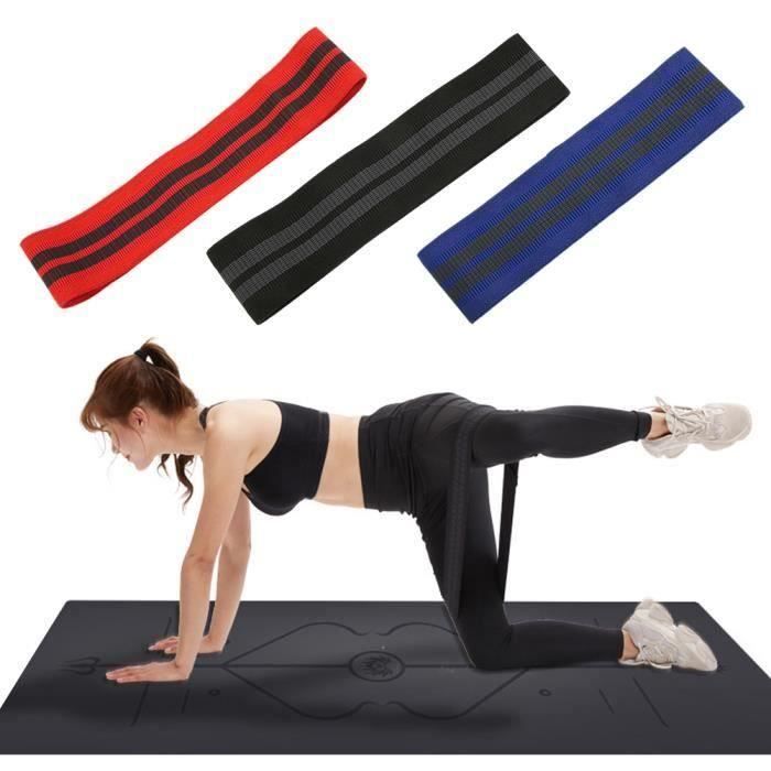 Bandes de résistance de yoga boucle de cercle élastique en latex antidérapant pour la bande d'entraînement à domicile fitness