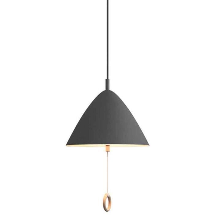 BELYSN Lampe de Suspension Moderne E27 * 2 avec Interrupteur à Tirette Réglable en Hauteur Lustres Macaron Abat-Jo992