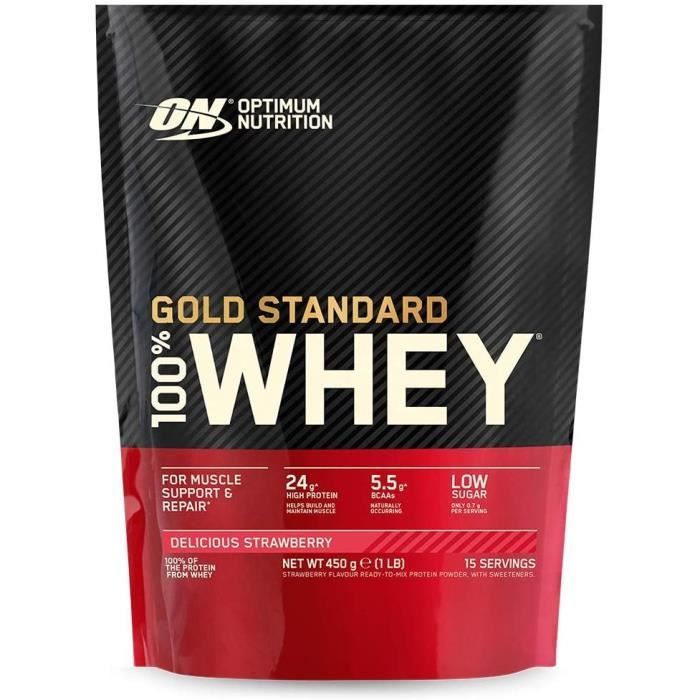 POIDS Optimum Nutrition Gold Standard 100% Whey Protéine en Poudre avec Whey Isolate, Proteines Musculation Prise de Ma357