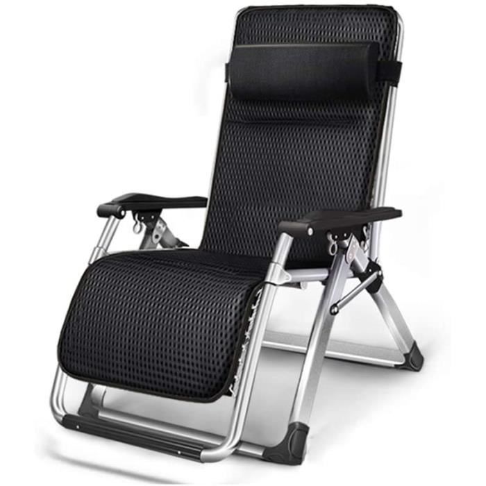 Mobilier de jardin KHL Respirant Ultra Large Chaise Pliante rembourreacutee Loisirs Sieste canapeacute Paresseux Fauteuil de Bal288
