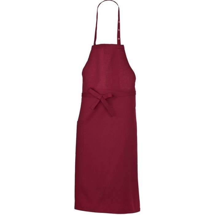 Tablier de cuisine bavette bordeaux BP