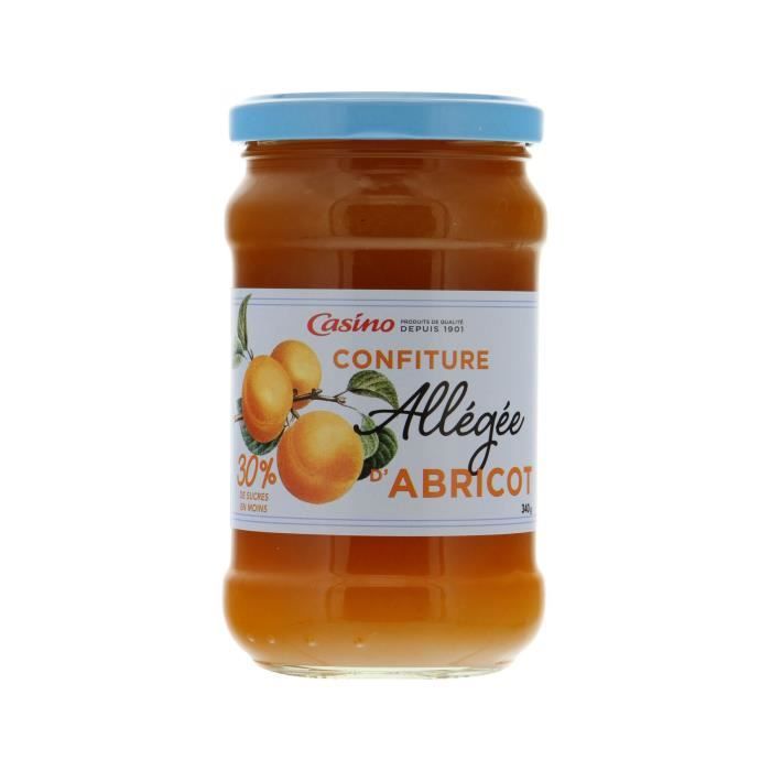 Confiture extra allégée abricots Casino - 340 g