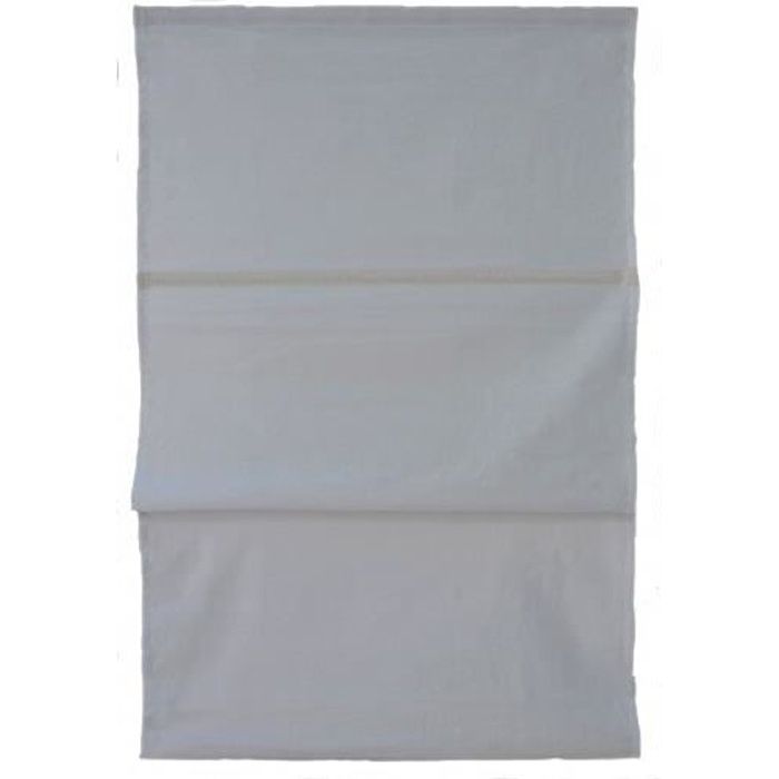Store Bateau Uni 100% Coton Gris 80 x 150 cm