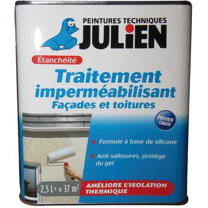 Traitement imperméabilisant - toitures et façades - 2.5 L