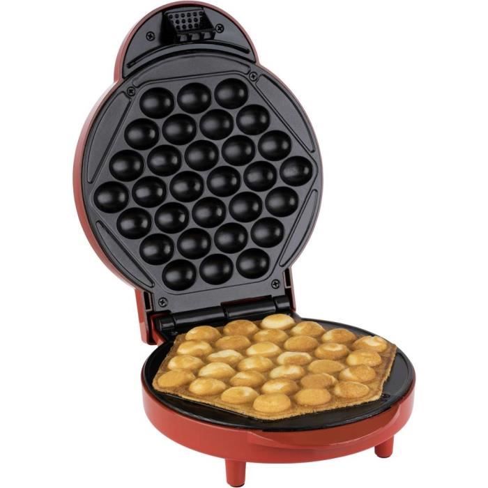 Korona Bubble Gaufrier revêtement anti-adhésif rouge