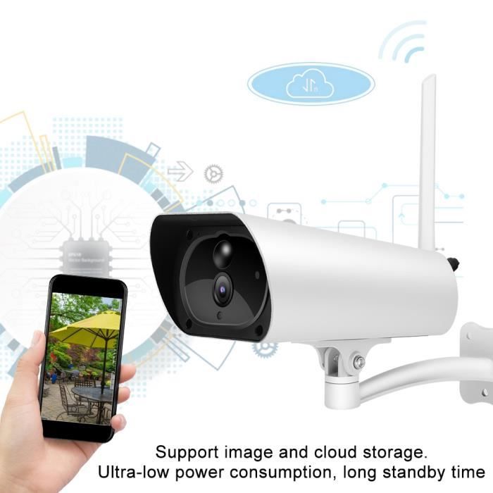 ❉ 1080P 4G caméra de sécurité à panneau solaire étanche PIR de surveillance à domicile extérieure (canal de l'UE)-XIL❉