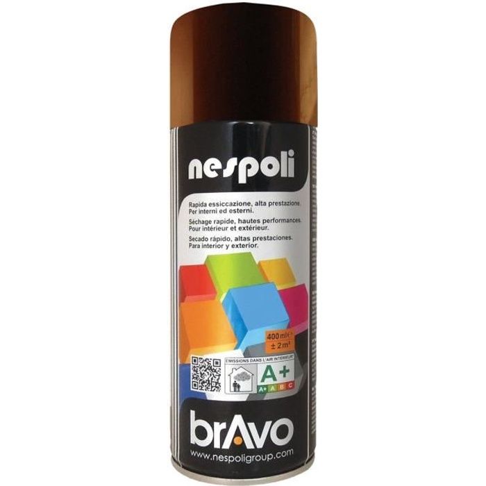 NESPOLI Aérosol peinture brun chocolat RAL8017 400mL