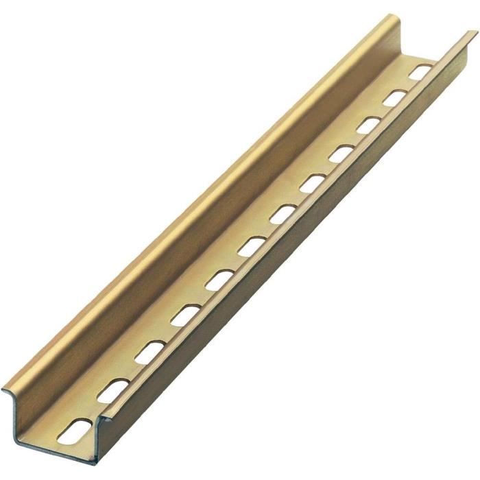 Profilé chapeau Rail Omega NS 35/15 ZN percé ac…