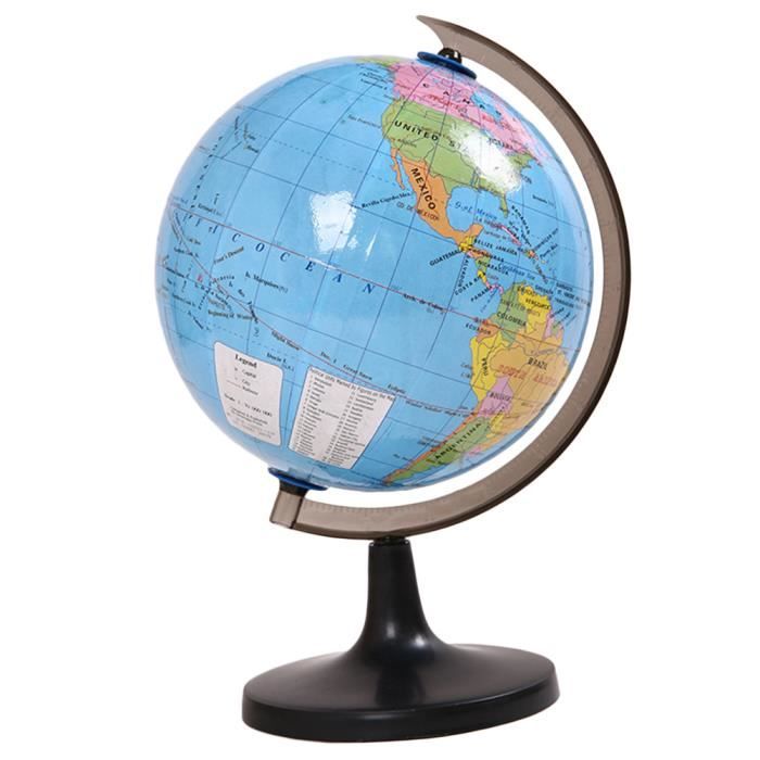 Carte du monde politique éducative globe terrestre de 7,2 pouces avec de support pour la bibliothèque BALLE - BOULE - BALLON