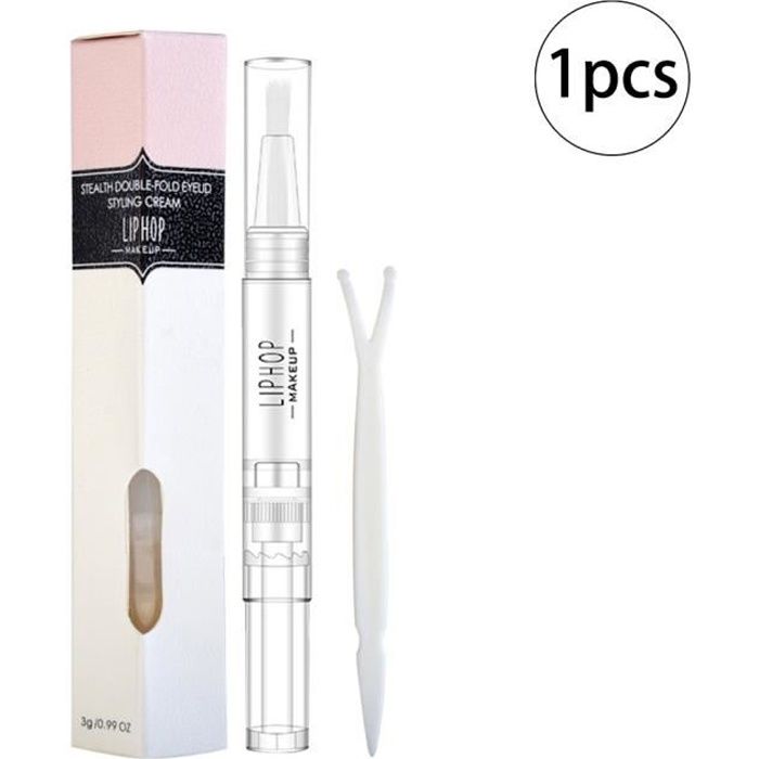 1pc Double Gel naturel Paupières Double Paupière lignes de maquillage invisible Colle Double Paupière Maker étanche Paupière adhésif