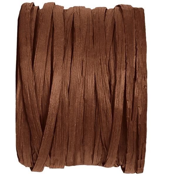 Bobine de raphia chocolat (x1) REF/2637