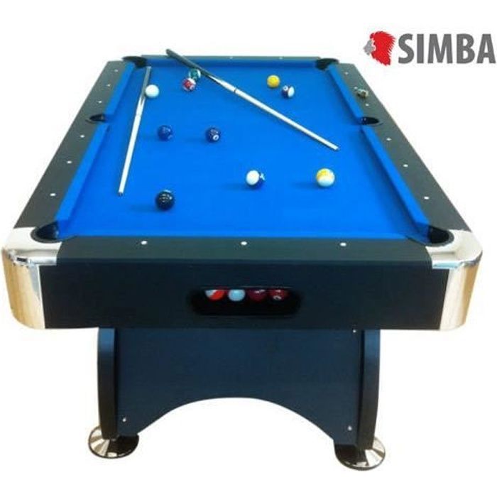 Table de billard (7 ft.) avec accessoires, neuf Billard Américan -JEU DE BILLARD couleur bleue …