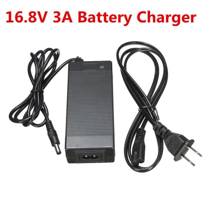TEMPSA 16.8V 3A Chargeur adaptateur Pr 14.4V 14.8V Li-ion Li-Po Pack Batterie Lithium
