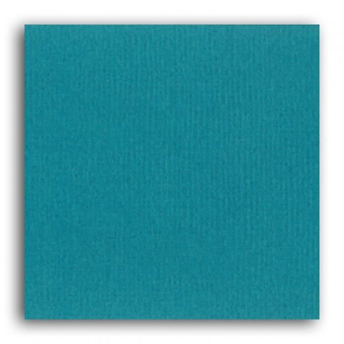 Papier uni 30x30 Mahé 2 'Toga' Bleu pétrole
