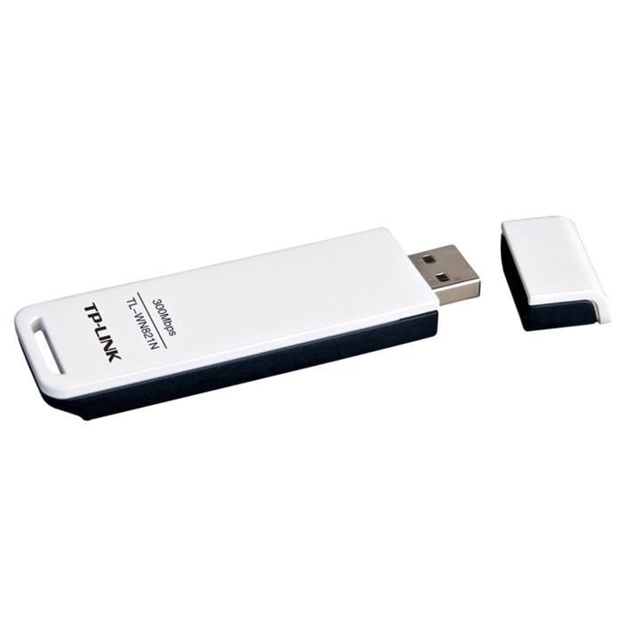 TP-LINK 300Mbps Wireless N USB Adapter , Sans fil, USB, WLAN, IEEE 802.11n, 300 Mbit-s, Noir, Blanc