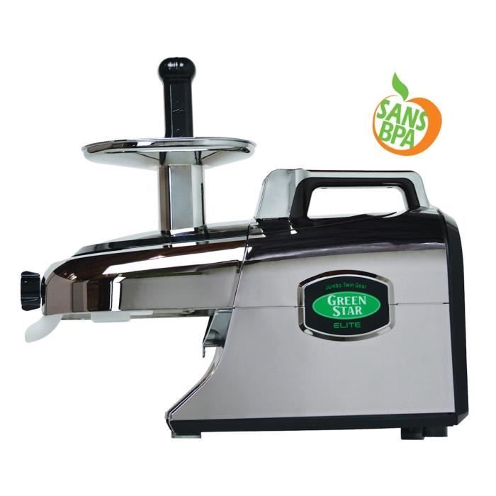 TRIBEST GS5050 Extracteur de jus horizontal Greenstar Elite - Chromé