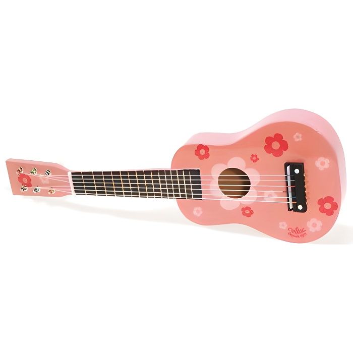 VILAC - Guitare d'enfant à motifs fleurs - en bois
