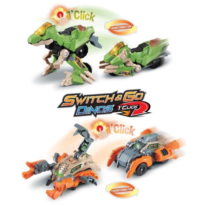VTECH - Petits Switch & Go Dinos 1'Click (Différents Modèles)